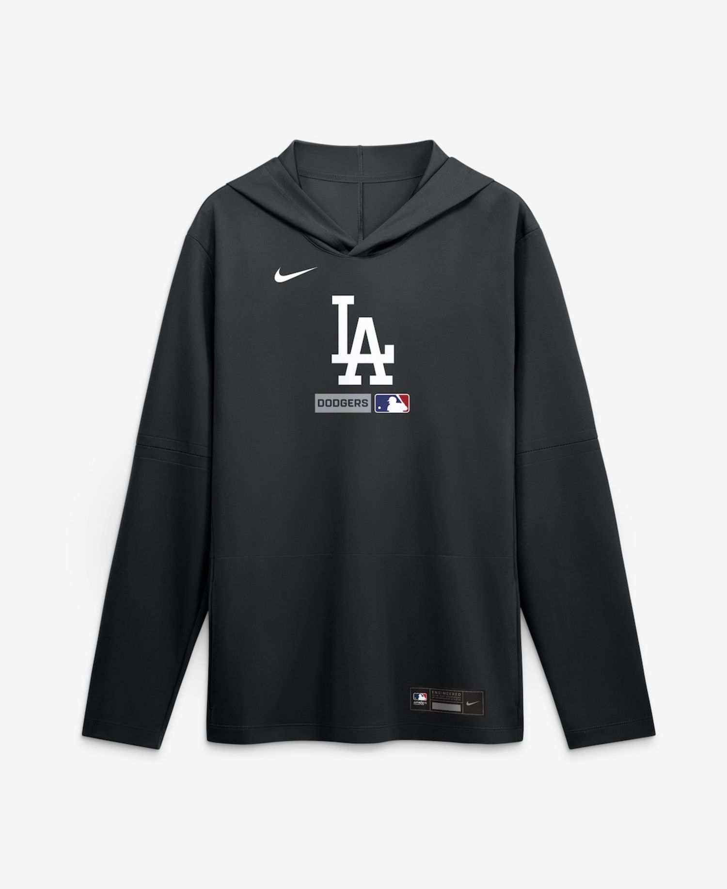 Men's Black Los Angeles Dodgers Authentic Collection Dri-FIT Long Sleeve Hoodie