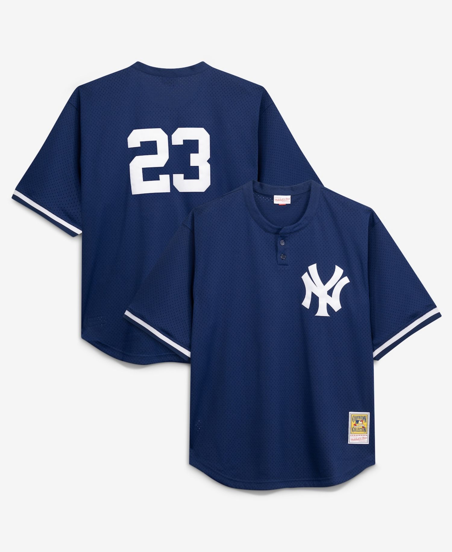 Men's Don Mattingly Navy New York Yankees Cooperstown Collection Big & Tall Mesh Batting Practice Jersey