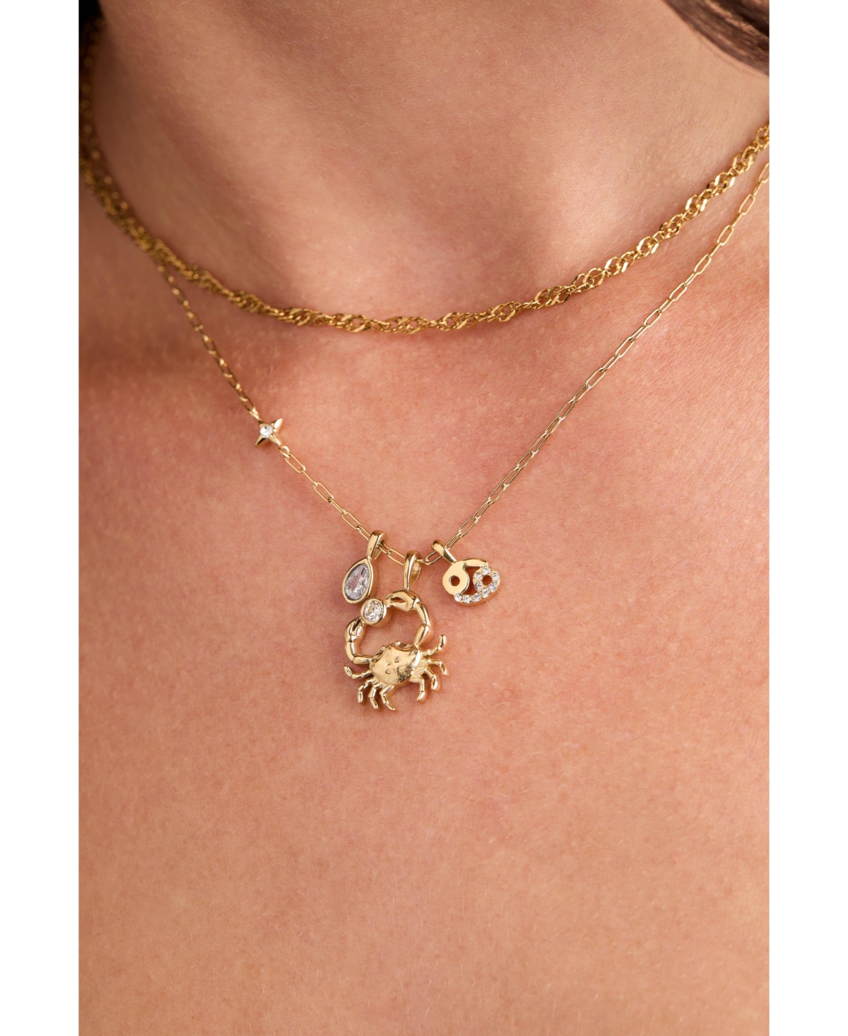 Alex and Ani Cancer Zodiac Charm Cluster Necklace