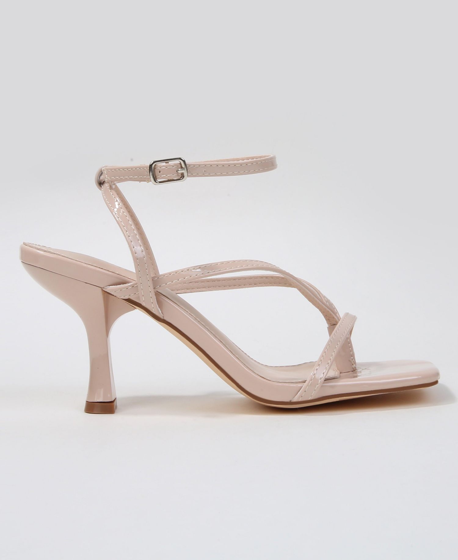 Women's Nalani Strappy Ankle Strap Heeled Thong Sandals