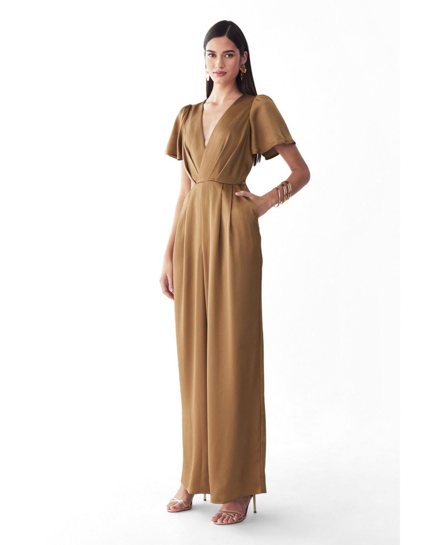 Женский комбинезон ST MRLO Imani Jumpsuit, цвет: Бронзовый — фото 3