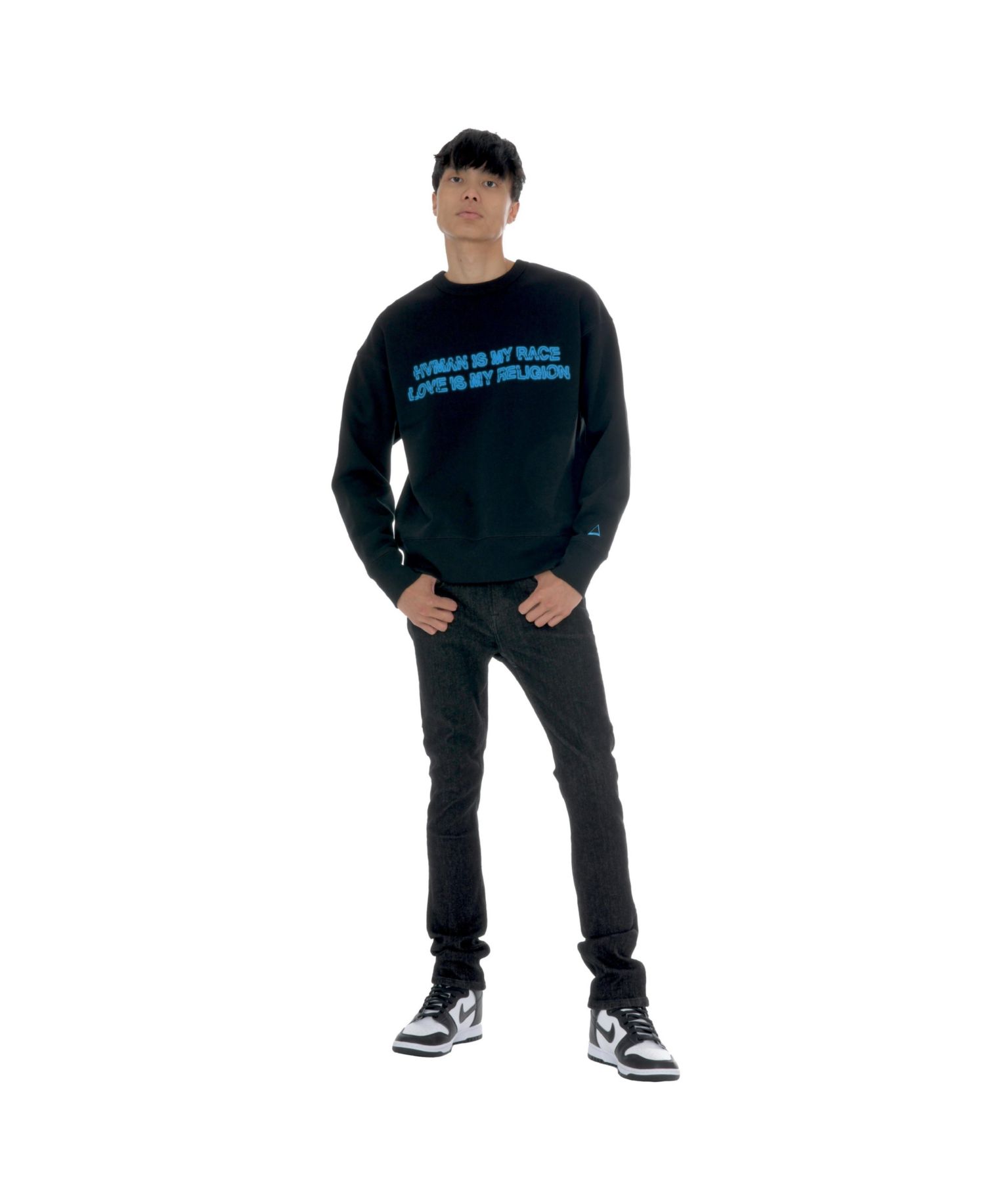 Men's Crystal Crew Sweatshirt in Human Love
