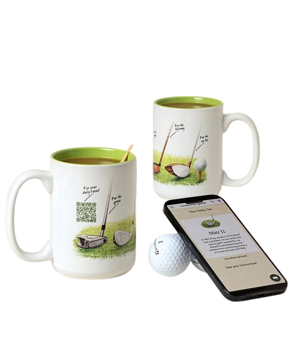 Uncommon Goods Golf Facts Interactive Qr Mug