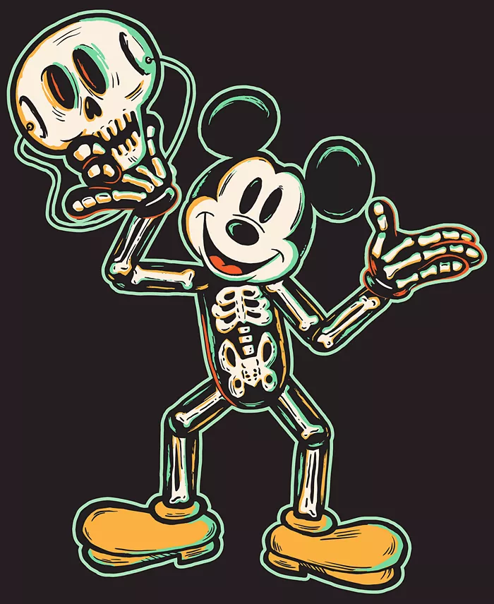 Men's Mickey Mouse Halloween Graphic T-Shirt - thumbnail 3