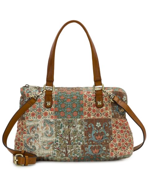 Женская сумка Patricia Nash Rialto Medium Quilted Cotton Satchel, цвет: Cotton Nordic Patchwork