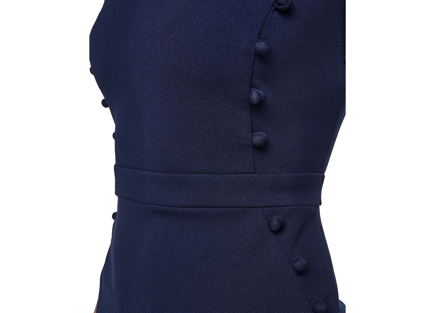 Women's Short-Sleeve V-Neck Sheath Dress