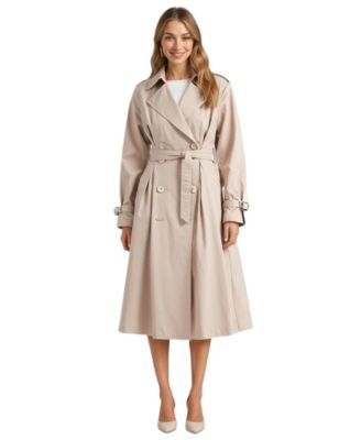 Women's Octavia Double-Breasted Belted Trench Coat