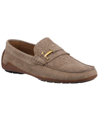 Men's Suede Square-Toe Loafers