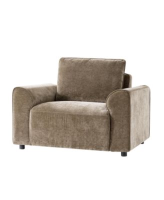Bernice Modern Oversized Armchair with Removable Back Cushion