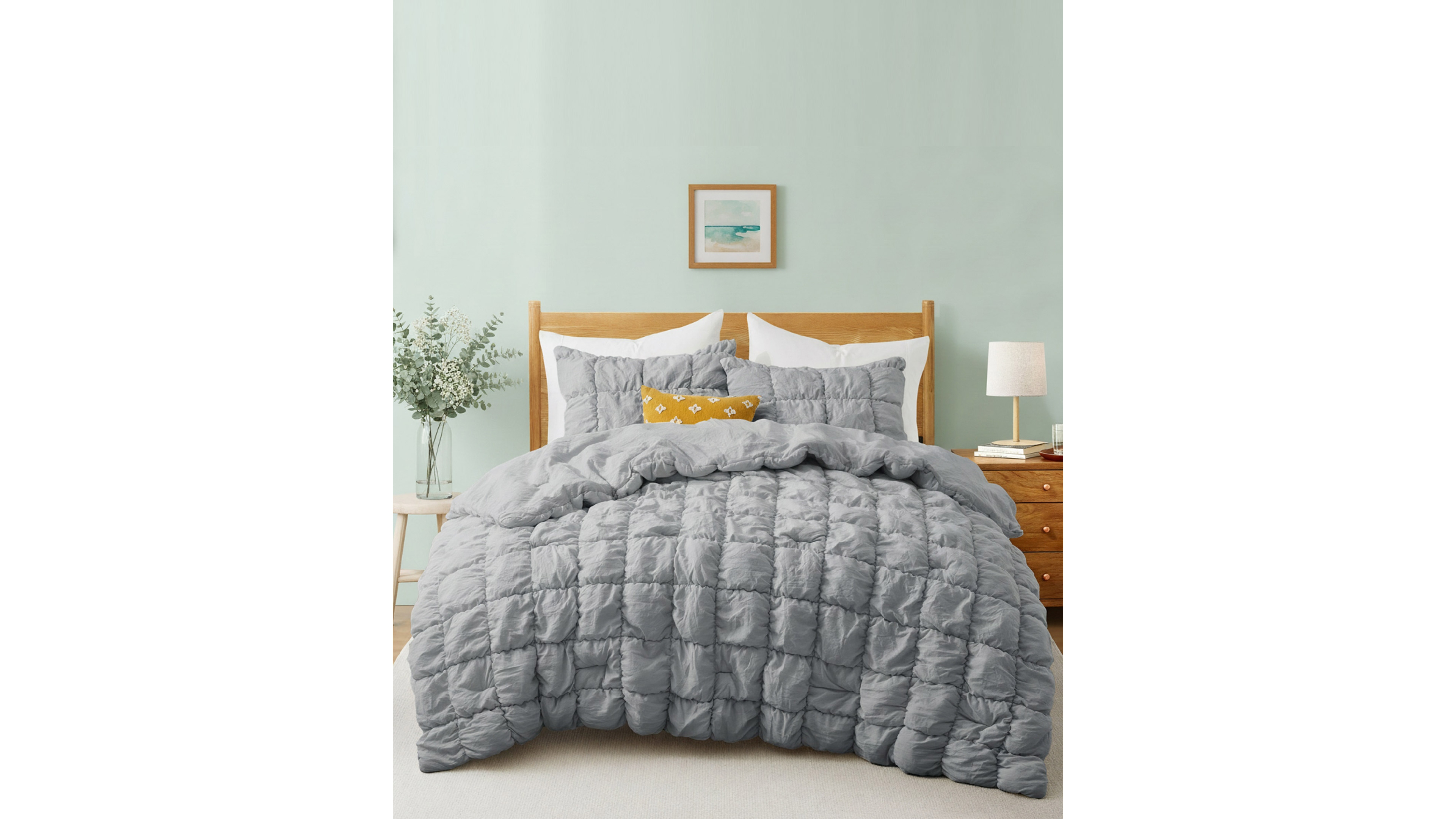 Unikome Modern Style Pintuck All Season Comforter, Twin