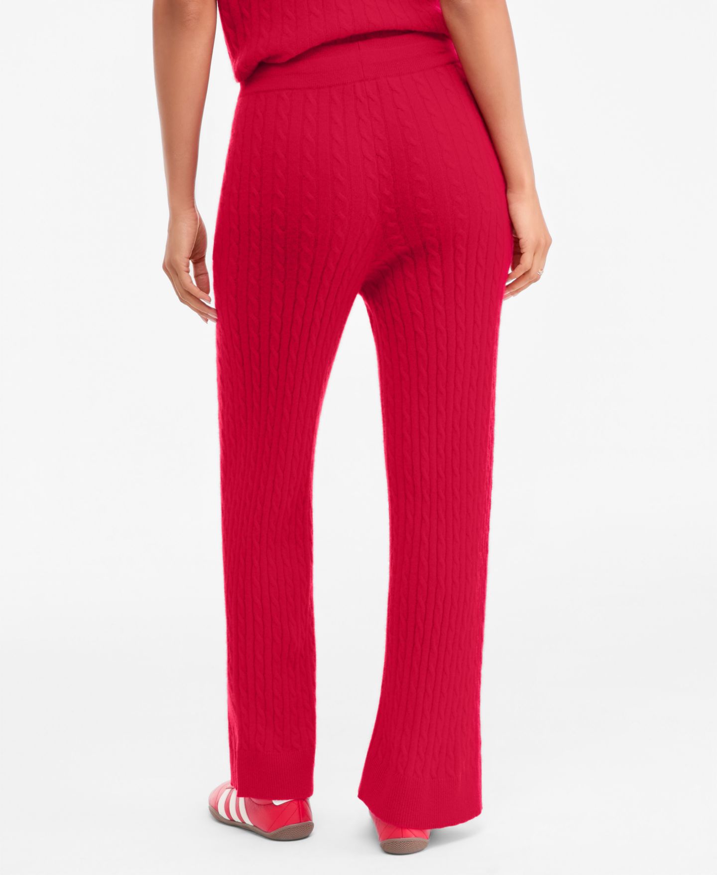 Женские брюки Charter Club Cable-Knit Wide-Leg, цвет: Красный — фото 4