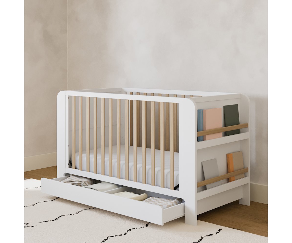 Graco Read-with-Me 4-in-1 Convertible Crib with Drawer