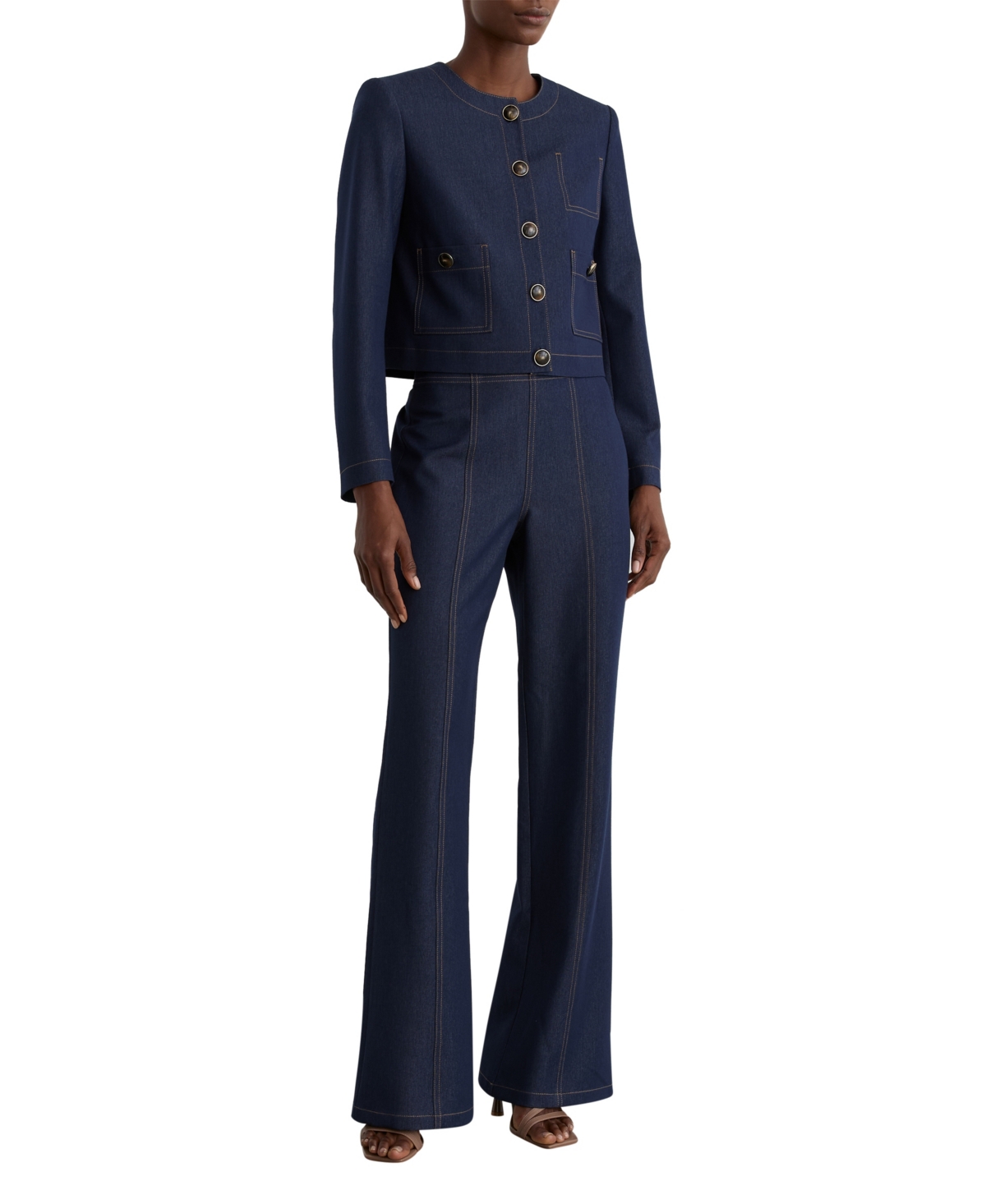 Reiss Women's Edie Flare Leg Jeans