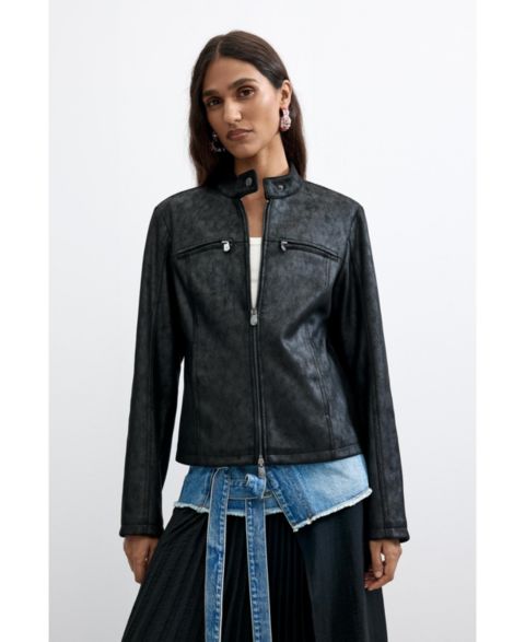 Женские куртки Desigual Women's Jacket Leather Effect