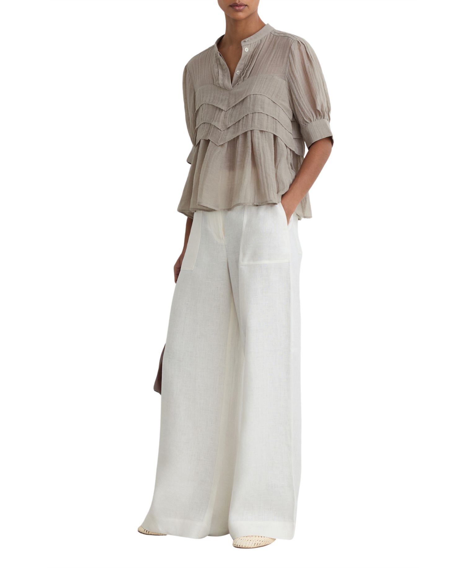 Women's Georgia Frill Front Top