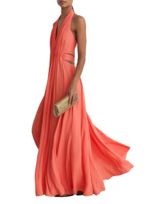 Women's Cara Halterneck Pleated Maxi Dress