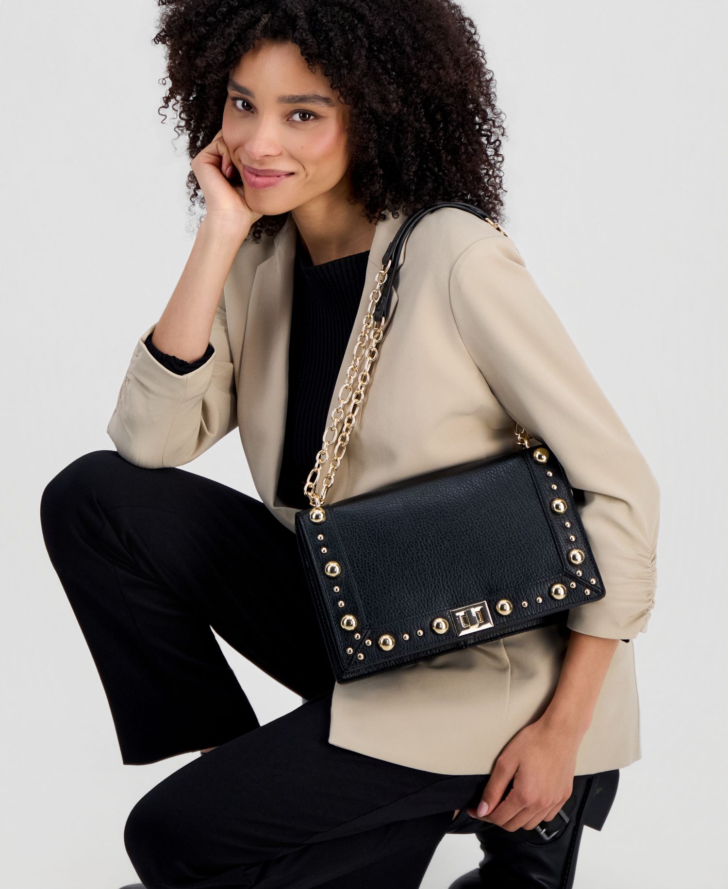 Ajae Boho Stud Shoulder Bag
