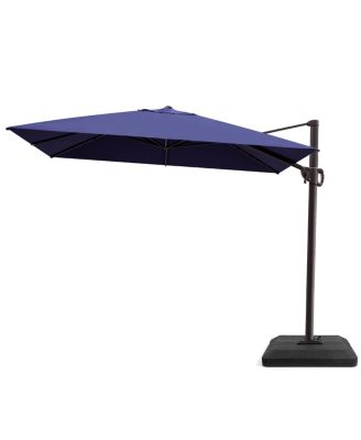 Outdoor Patio 9X11Feet Aluminum Cantilever Umbrella with Umbrella Base