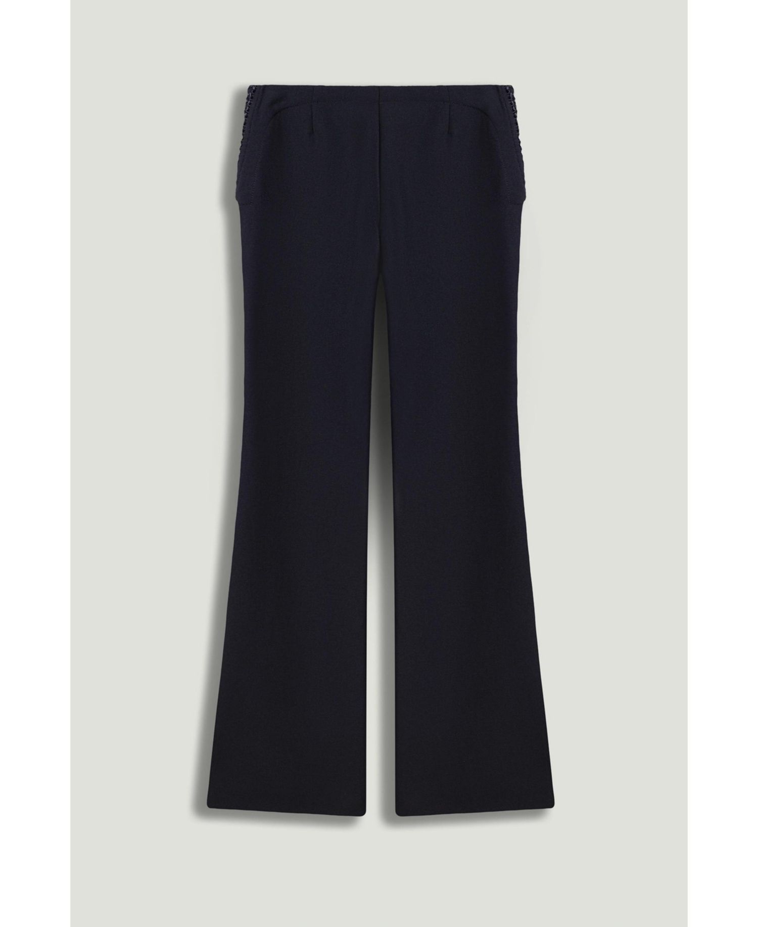 Women's Side-Tie Low-Rise Slim Fit Trousers
