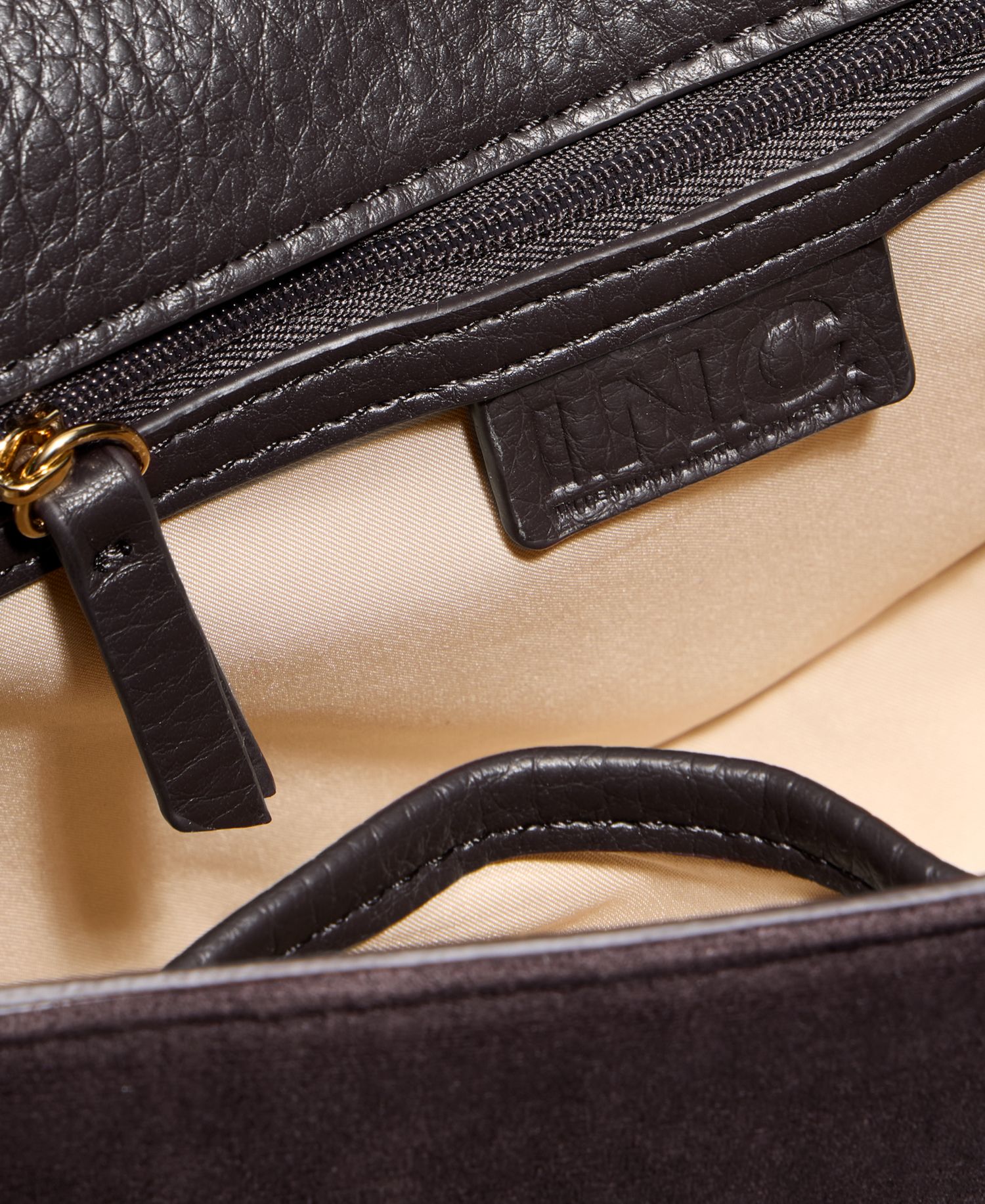 I.N.C International Concepts Ajae Faux-Suede Stud Shoulder Bag