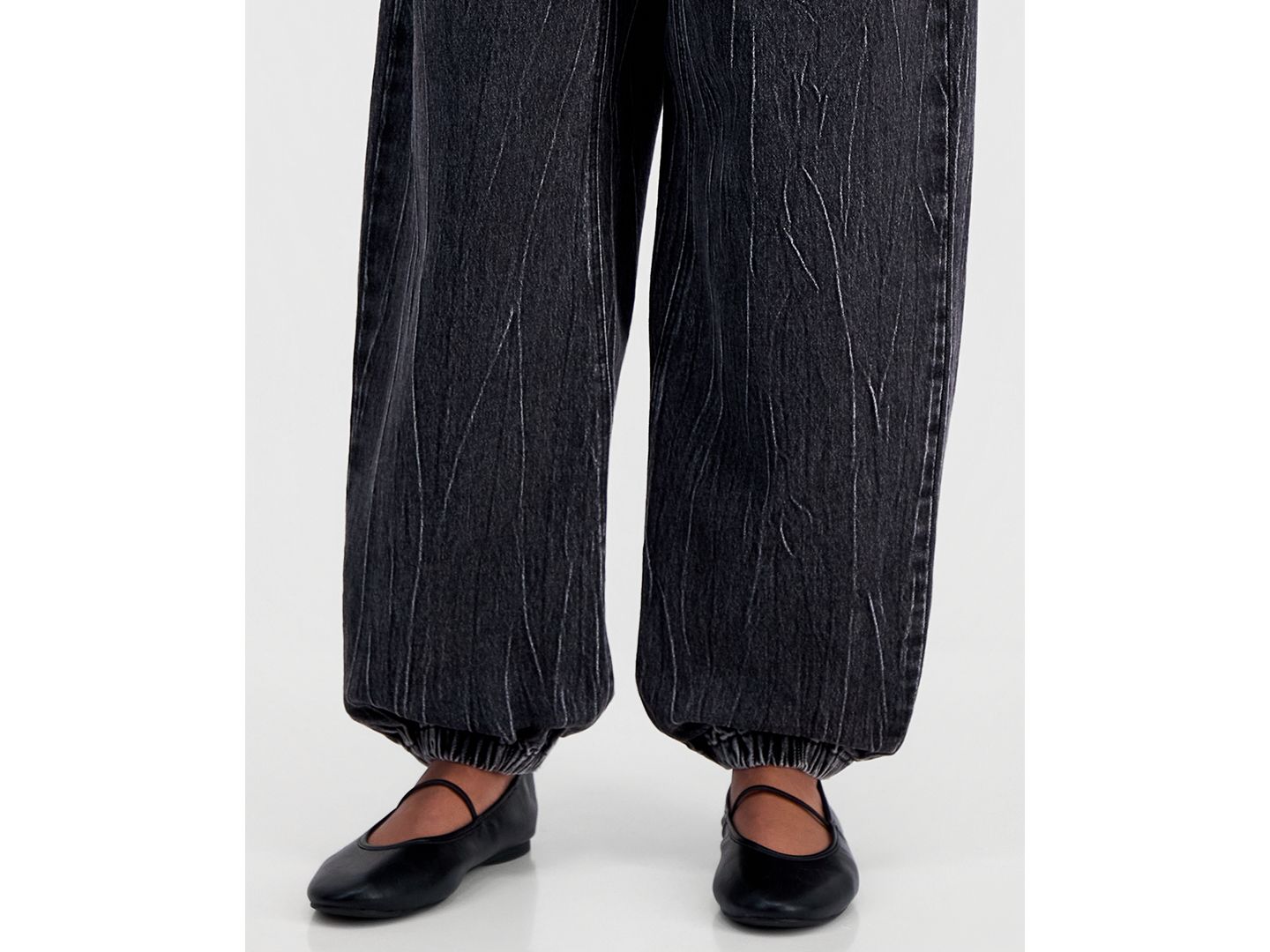 Женские джинсы Madden Girl Juniors' Balloon-Leg Jogger, цвет: Чёрный — фото 5