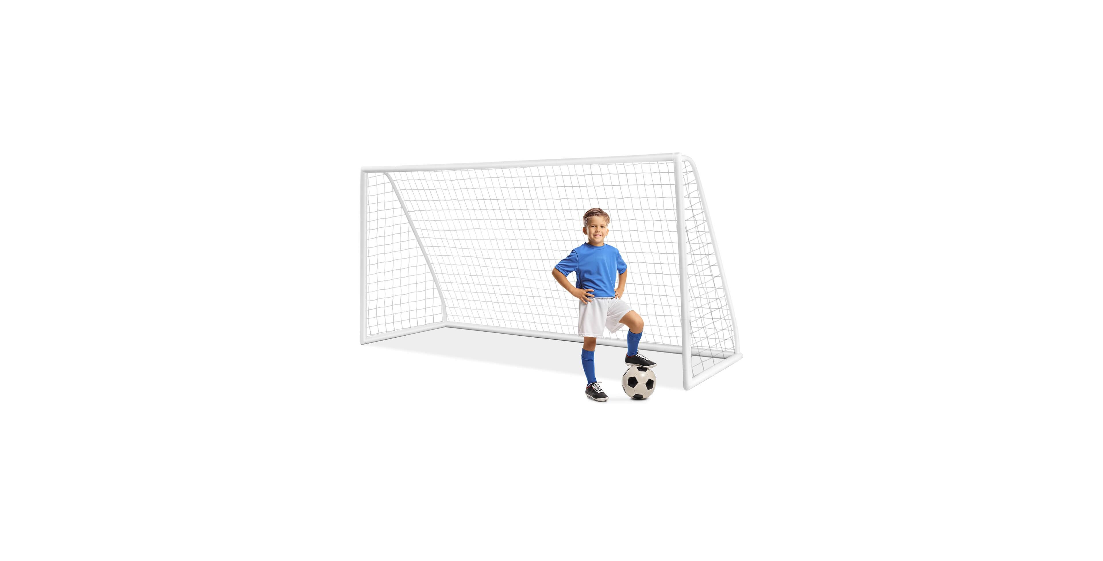 Mecale Backyard Soccer Goal with Pvc Frame and High-Strength Net