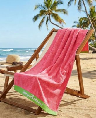 Palmette Yarn Dyed Beach Towel, 36" x 68"