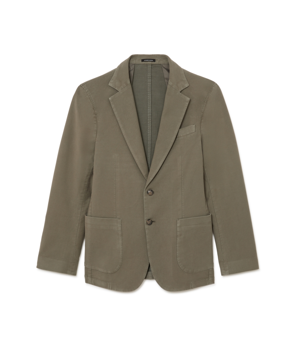 Reiss Men's Jason Two Button Notch Garment Dye Pique Blazer