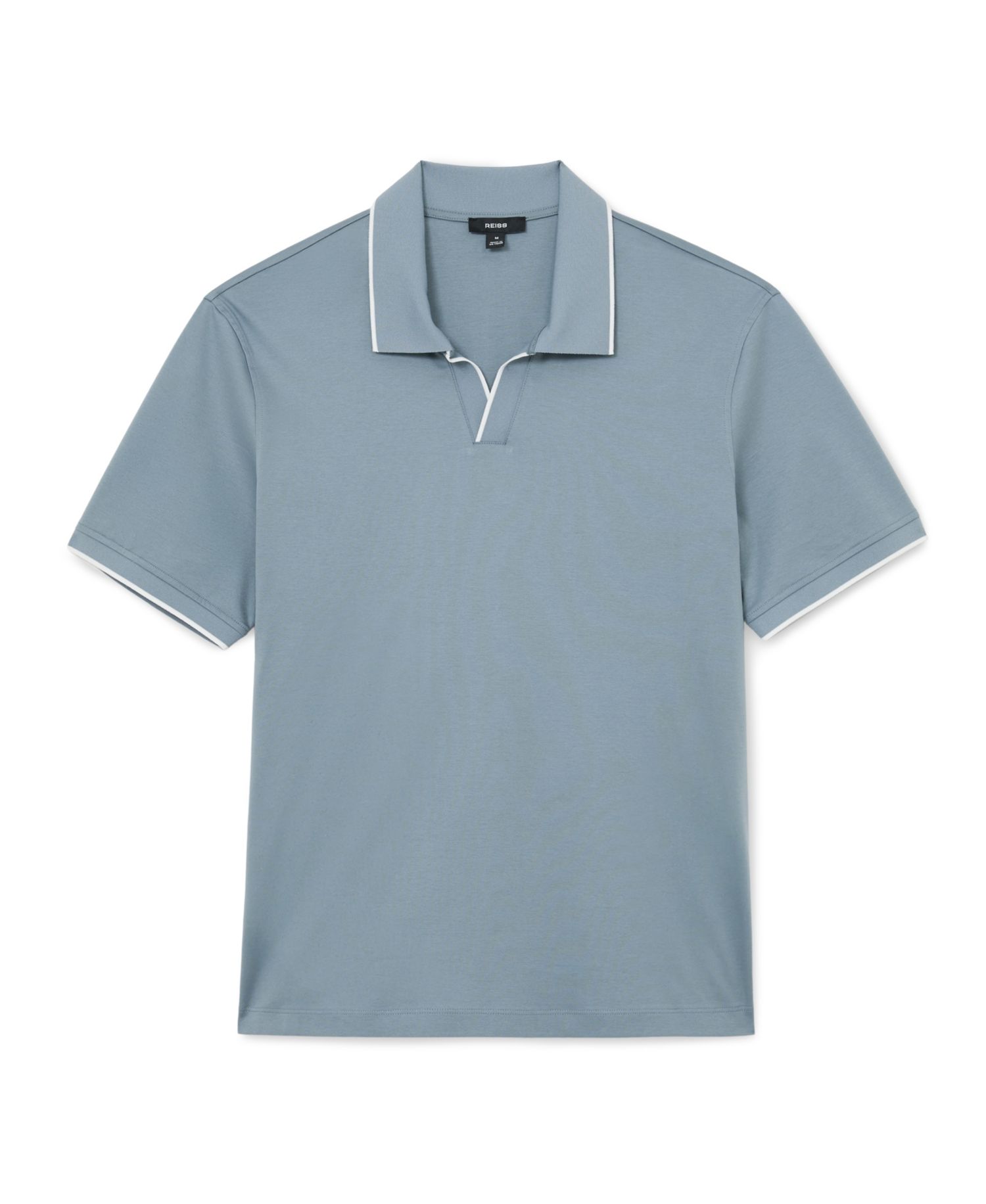 Men's Nico Airwater Cotton Tipped Open Collar Polo Shirt