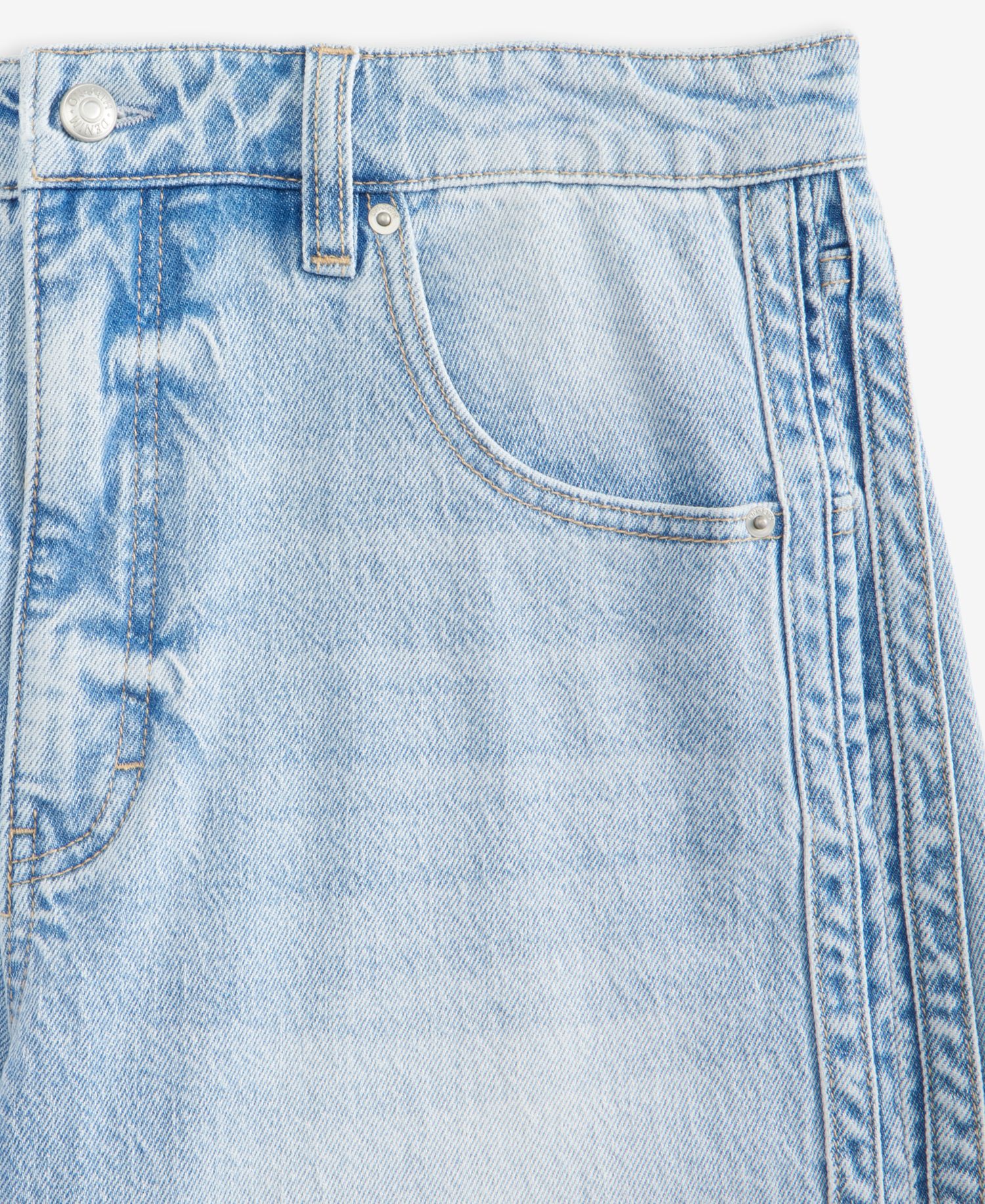 Women's Mid-Rise Side-Stripe Curve Leg Jeans