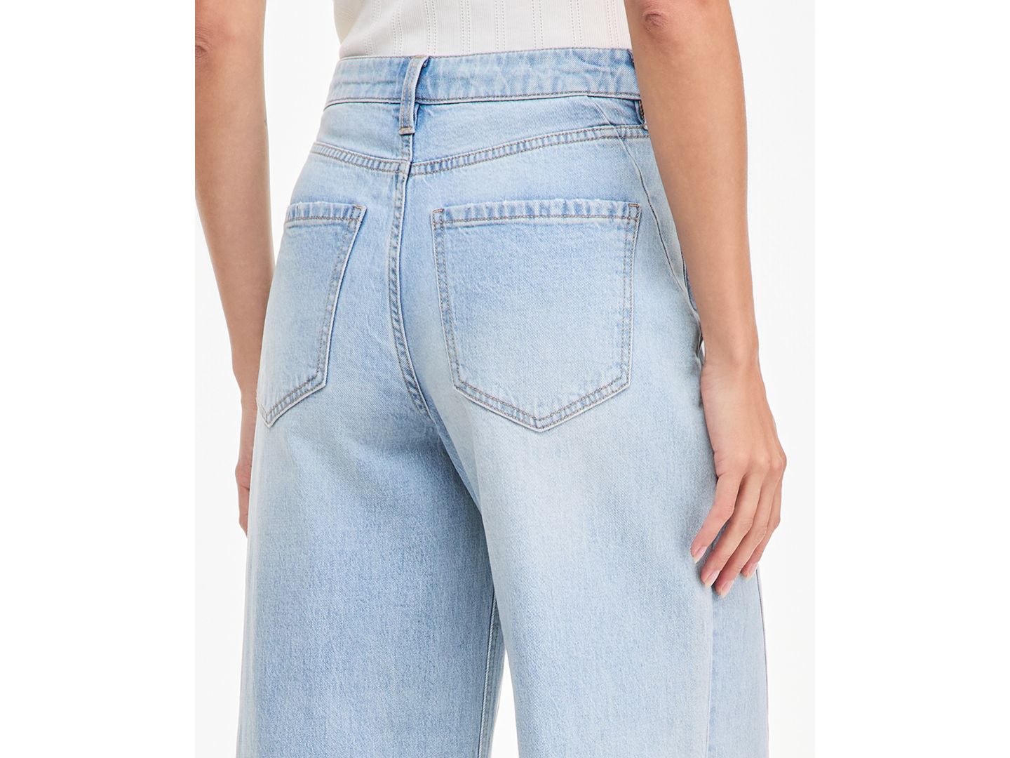 Женские джинсы On 34th High-Rise Twist Seam Wide-Leg Jeans, Regular & Short, цвет: Варёный — фото 4