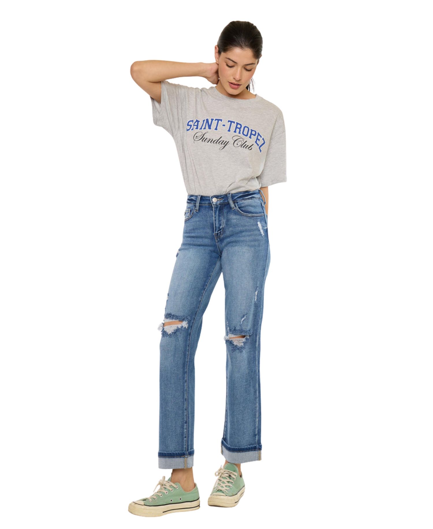 Women's Carrie Mid-Rise Straight Jeans