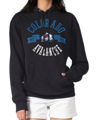 Women's Black Colorado Avalanche City Graphic Fleece Pullover Hoodie