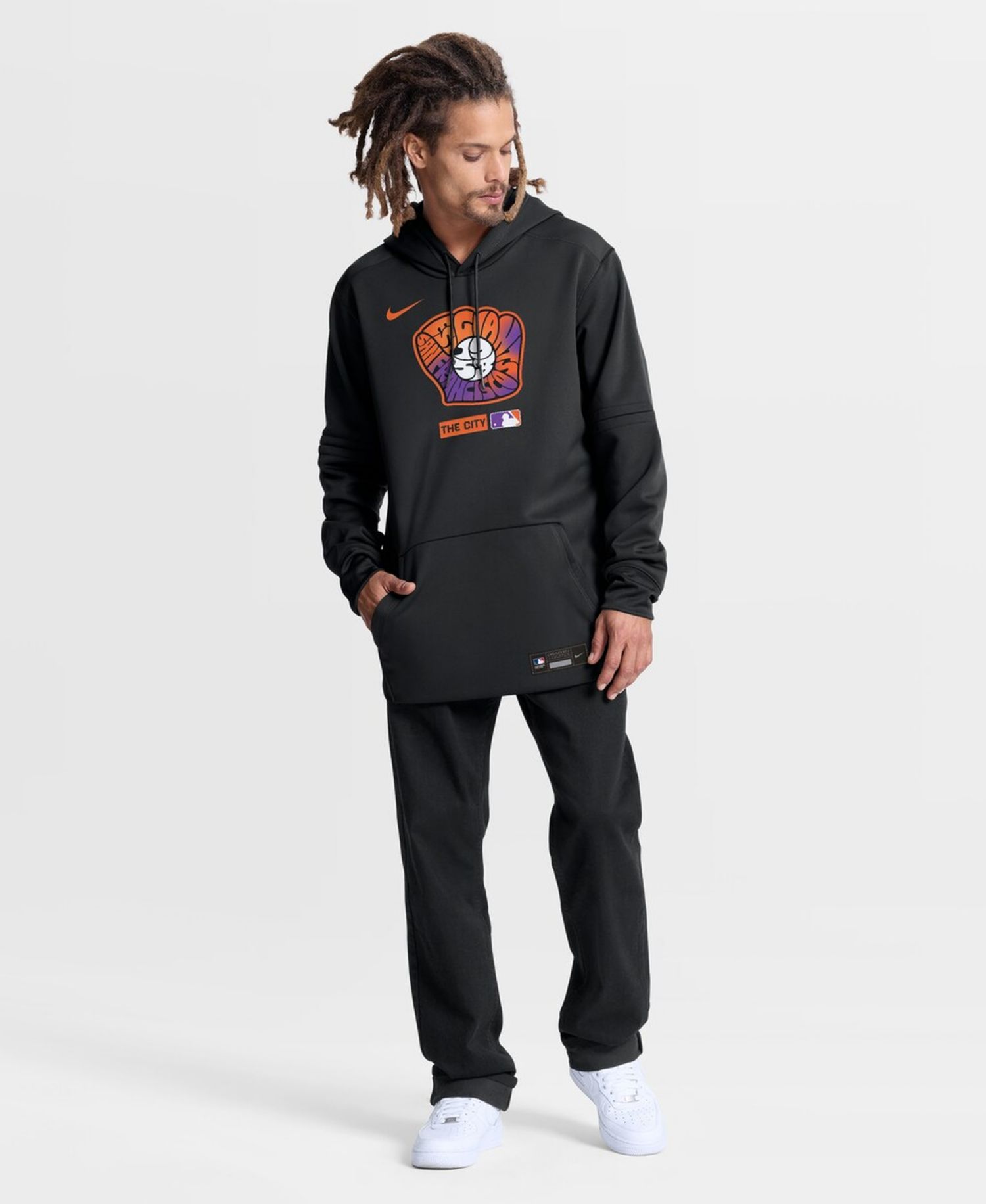Men's Black San Francisco Giants Authentic Collection City Connect Therma-FIT Hoodie