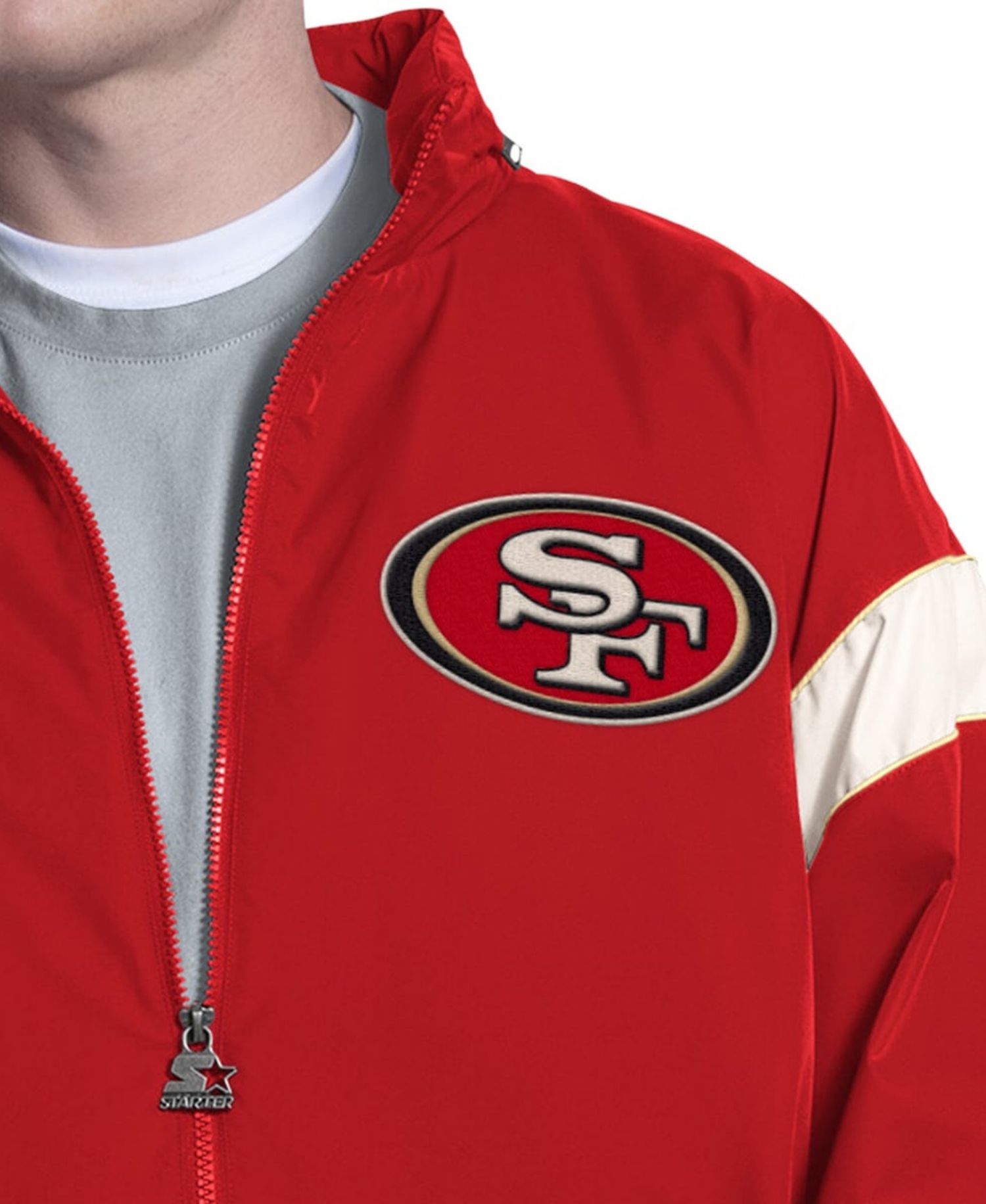 Men's Scarlet San Francisco 49ers The Gust Full-Zip Hoodie