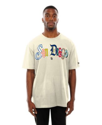 Men's Cream San Diego Padres Ransom Note Oversized T-Shirt