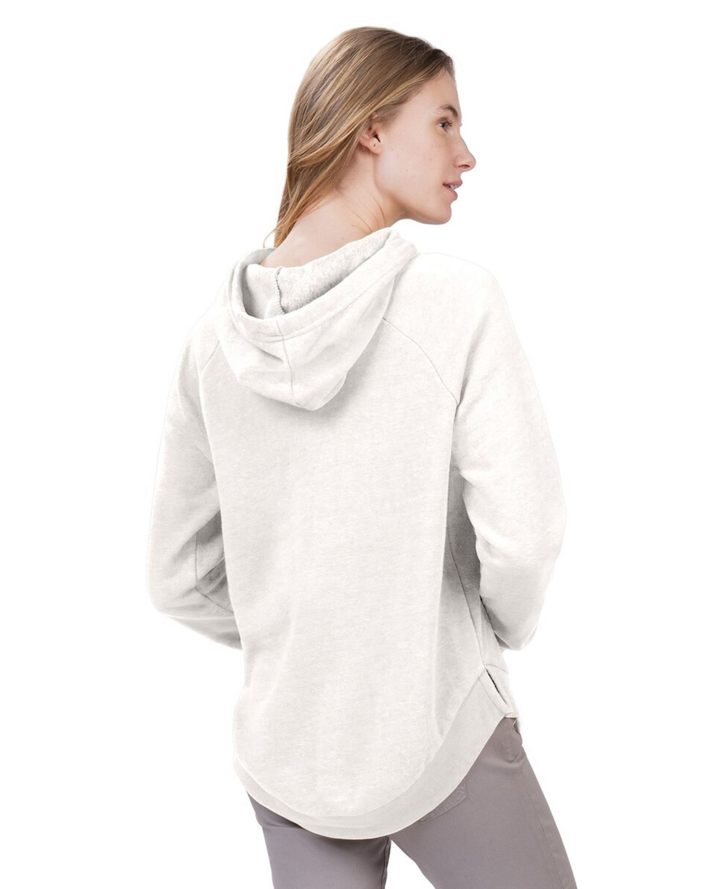 Women's Cream Los Angeles Dodgers Ice Cream Angel Raglan Fleece Hoodie