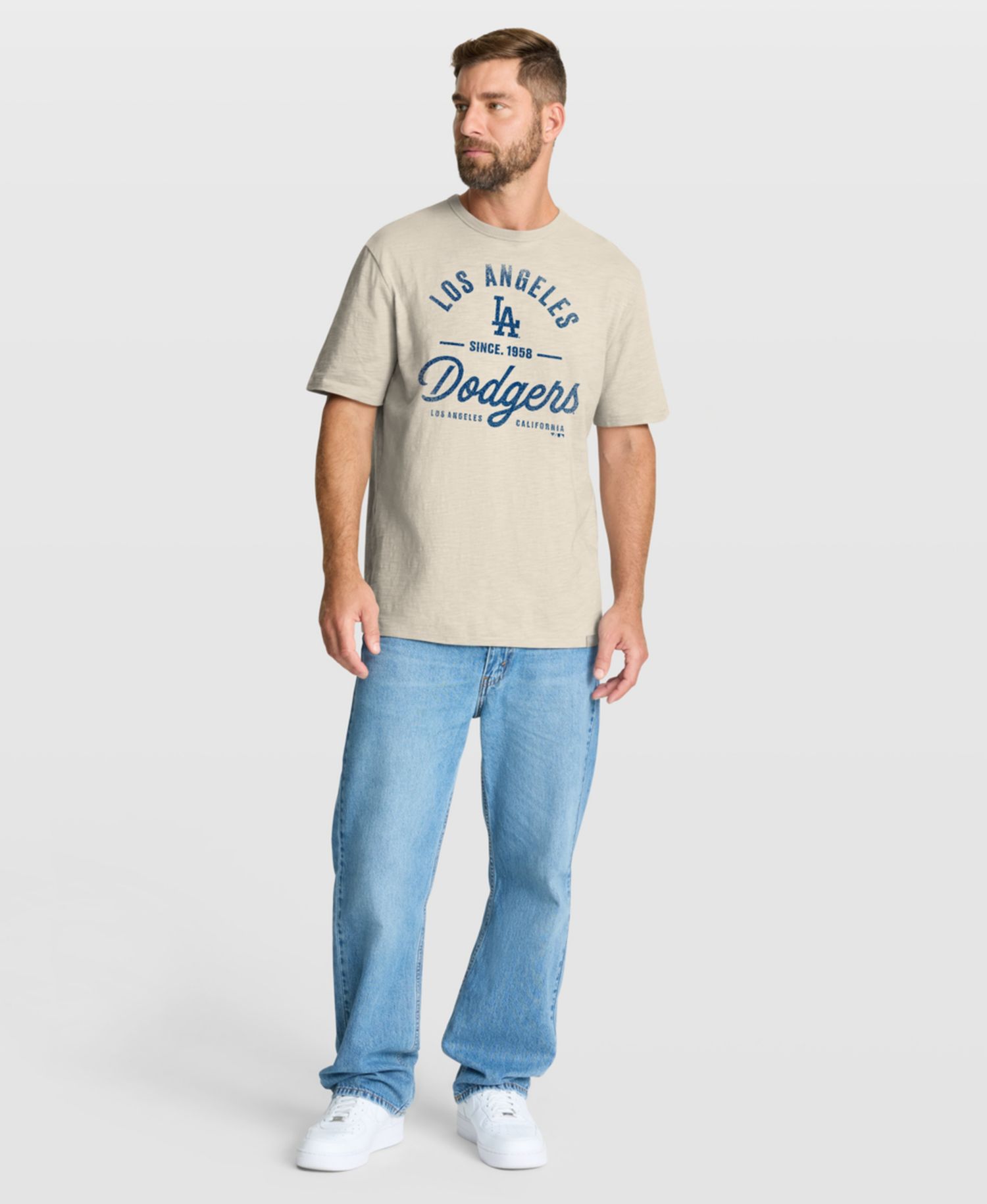 Men's Tan Los Angeles Dodgers Stadium T-Shirt