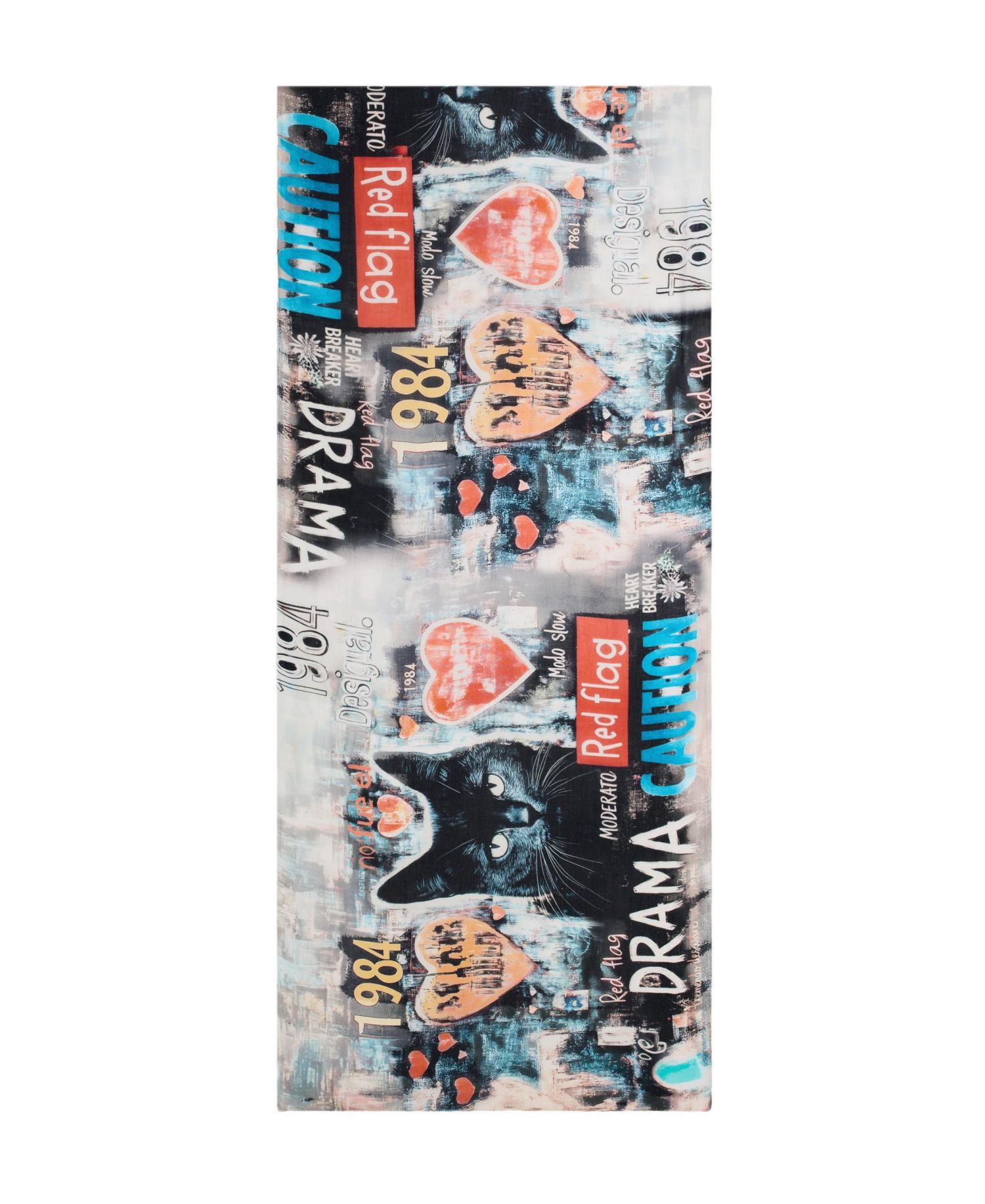 Women's Rectangular patterned foulard