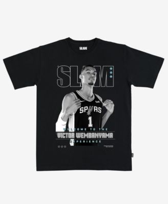Men's and Women's Victor Wembanyama Black San Antonio Spurs Cover T-Shirt