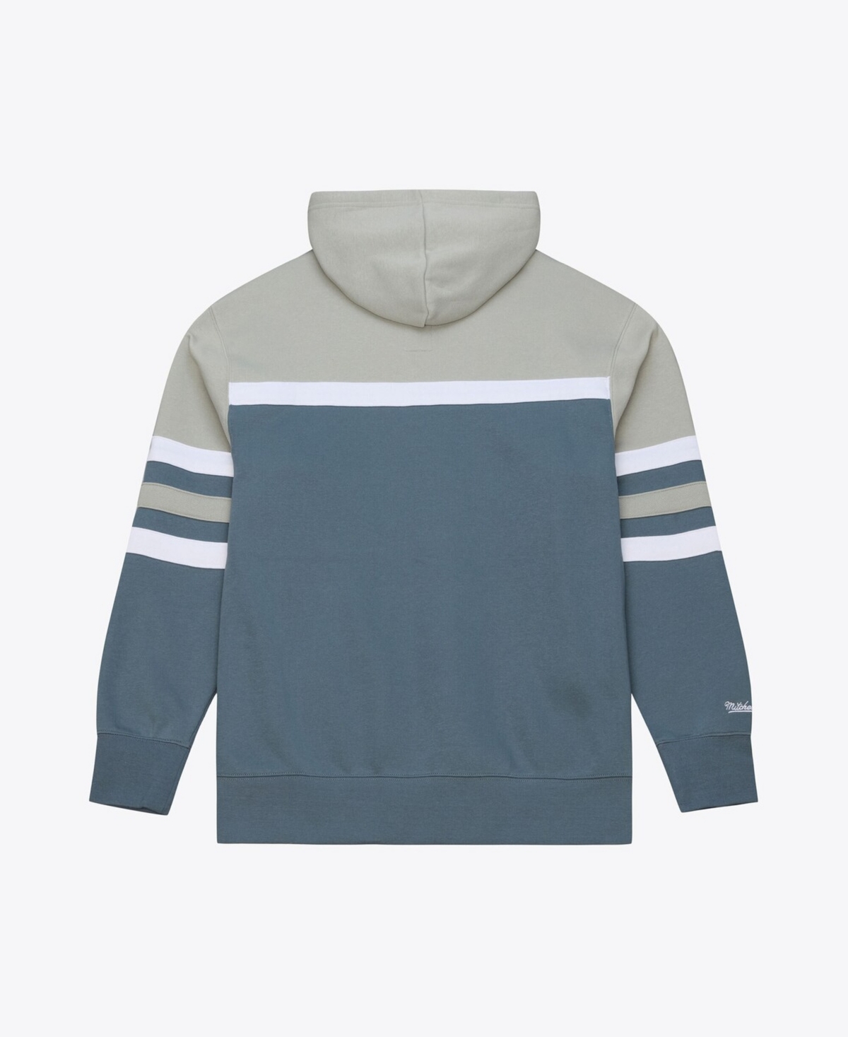 Mitchell & Ness Men's Gray New York Yankees Cooperstown Collection Thunderstorm Head Coach Hoodie