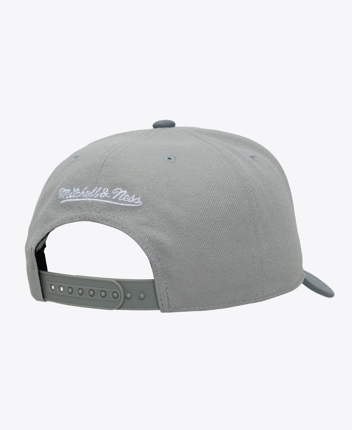 Mitchell & Ness Men's Gray New York Mets Thunderstorm Head Coach Pro-Crown Adjustable Hat