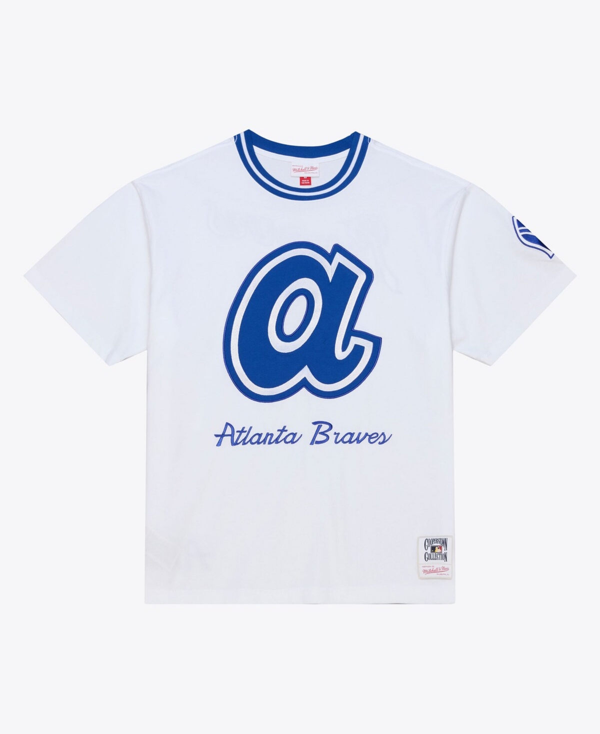 Mitchell & Ness Men's White Atlanta Braves Cooperstown Collection Arctic T-Shirt