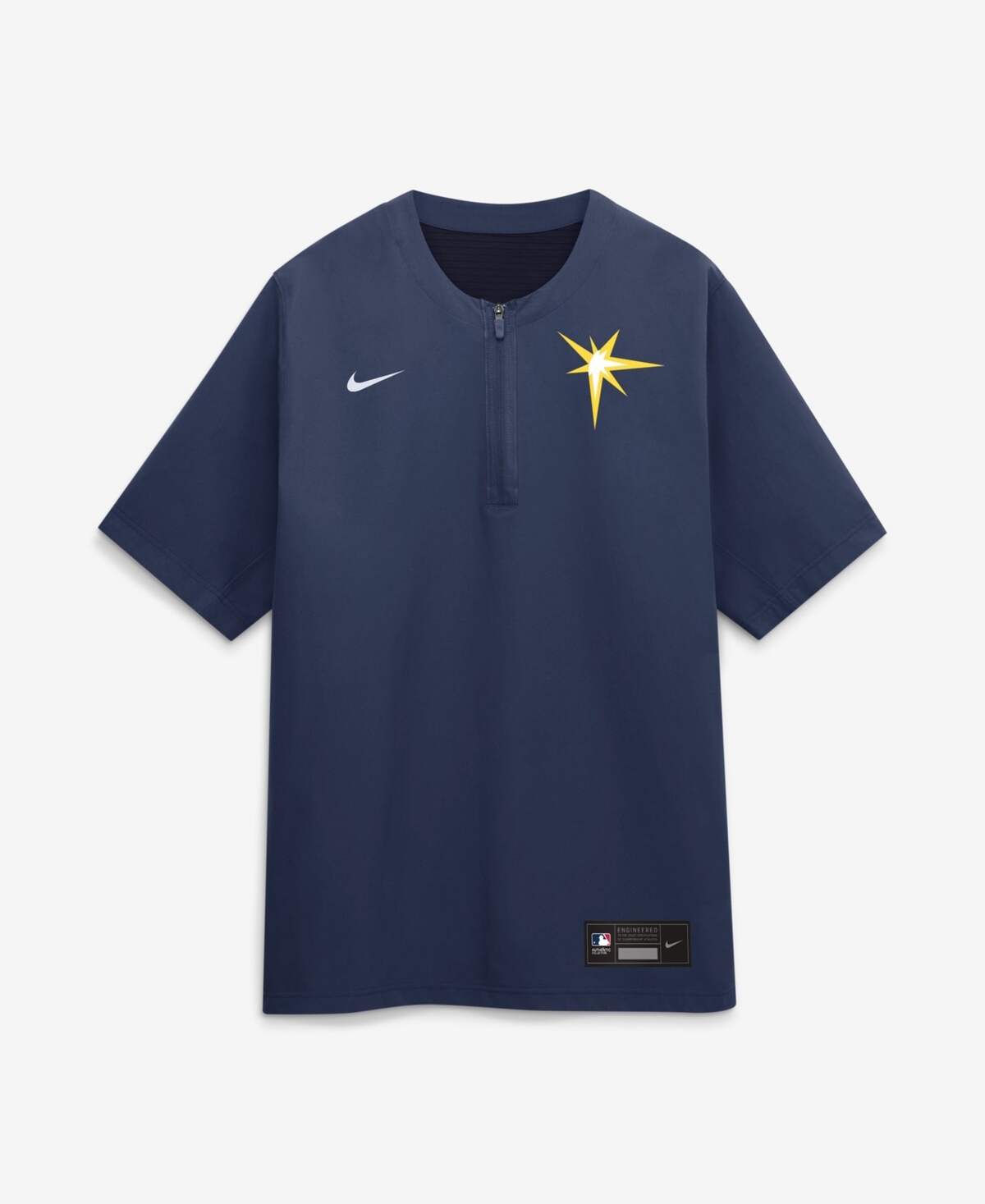 Nike Men's Navy Tampa Bay Rays Authentic Collection Dri-fit Quarter-Zip T-Shirt