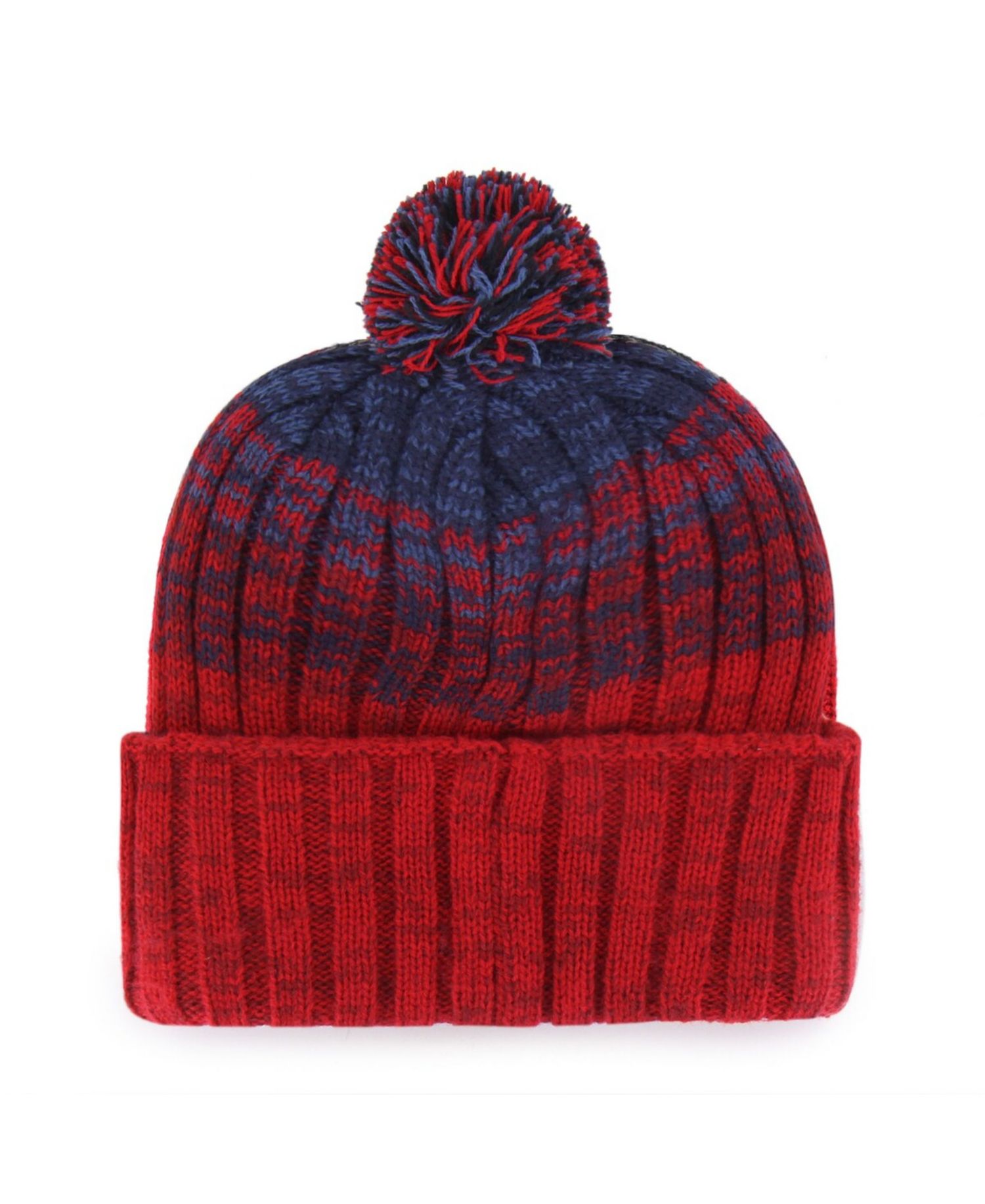 Men's Red Washington Nationals Cascade Cuffed Knit Hat with Pom