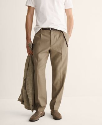 Men's Regular-Fit Pleated Pants