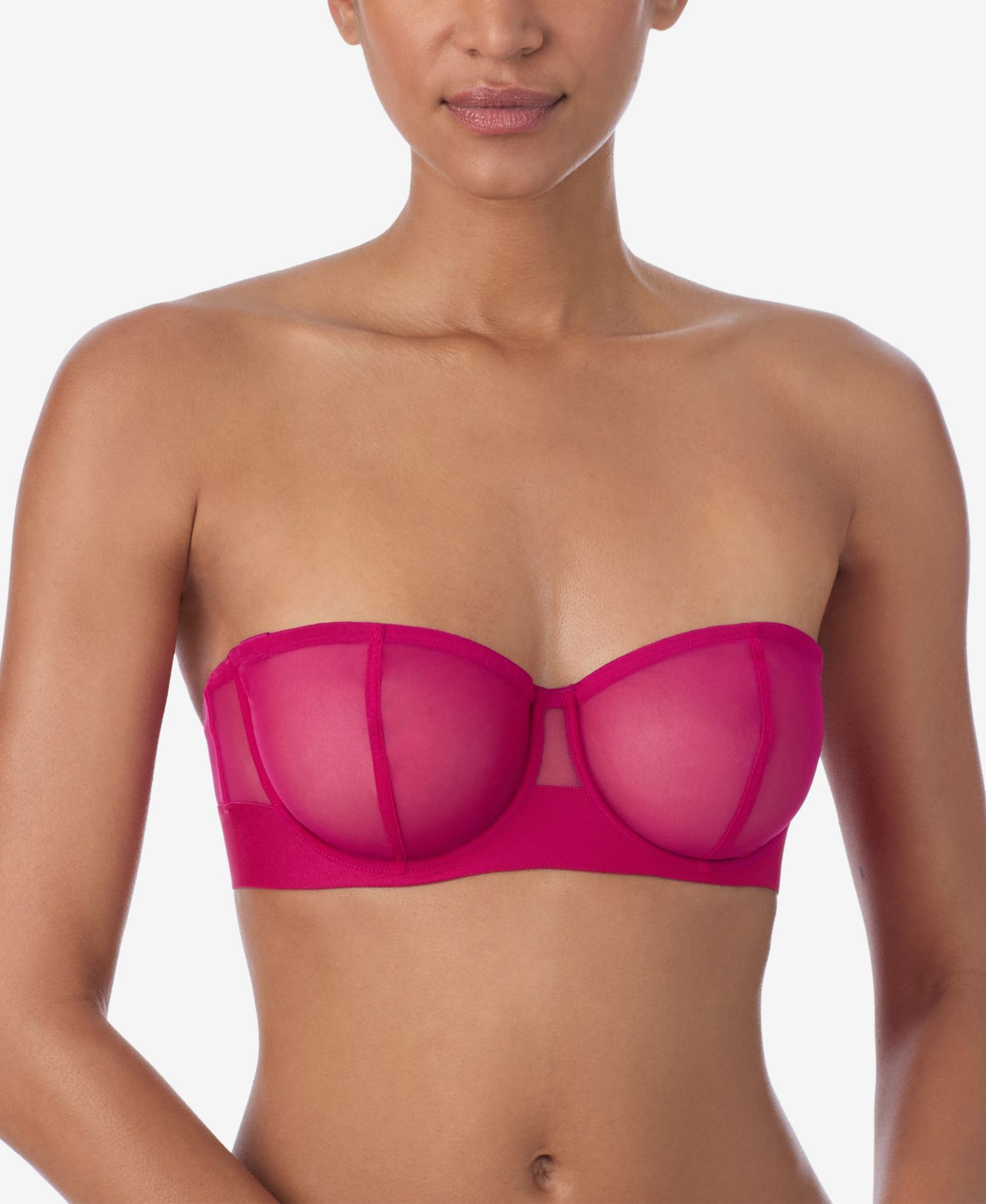 Women's Sheers Strapless Mesh Bra DK4939
