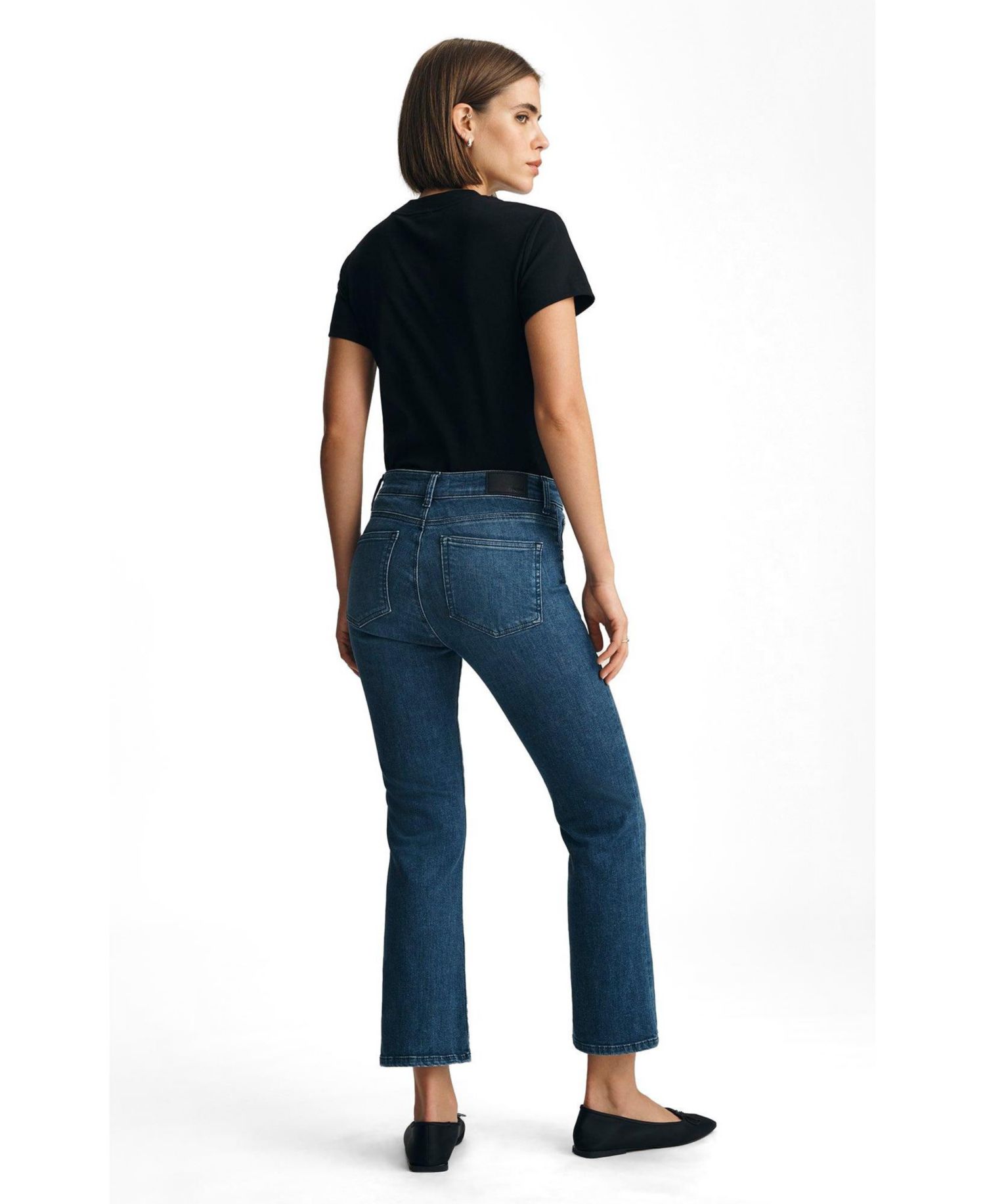 Women's Anika Mid Rise Cropped Flare Jeans