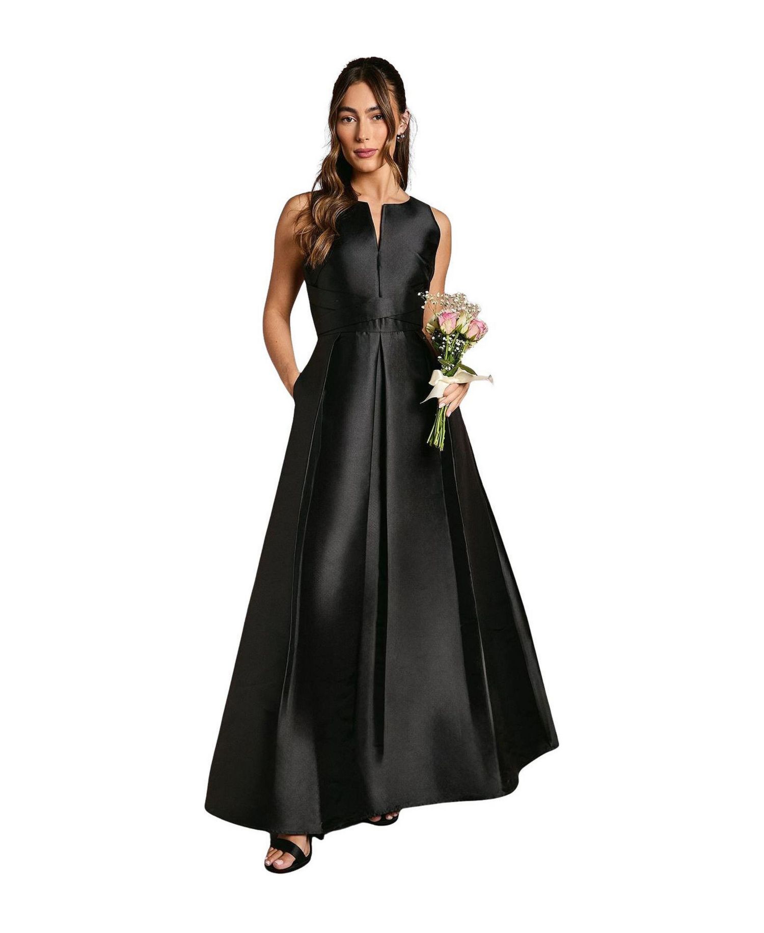 Women's Fit And Flare Sleeveless Dress