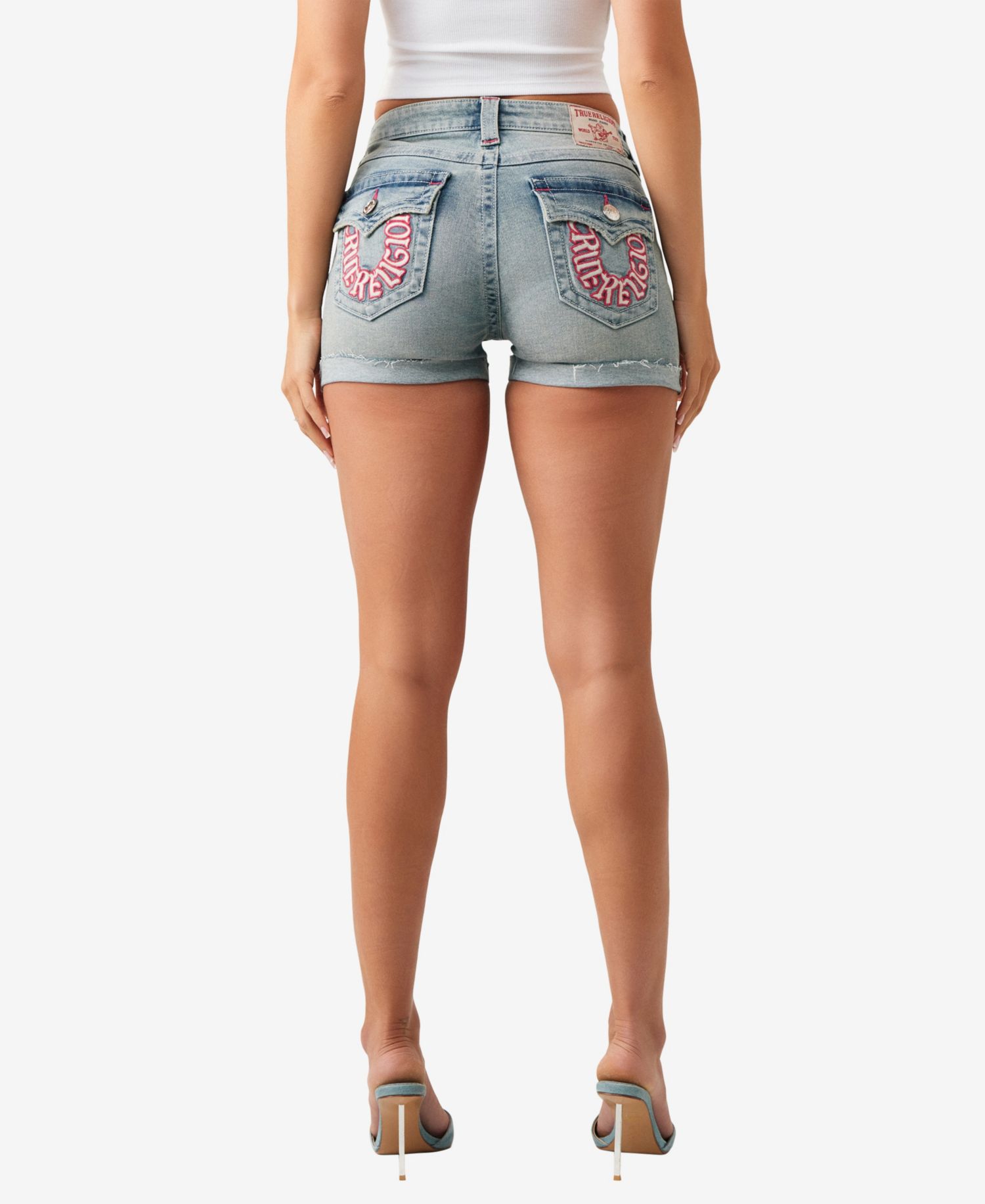 Women's Jennie Skinny Mid-Rise Flap Shorts